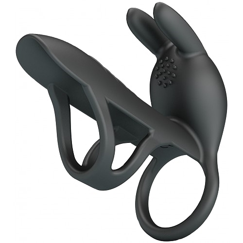 Вибронасадка на пенис с двойным эрекционным кольцом Vibrating Penis Sleeve Matty