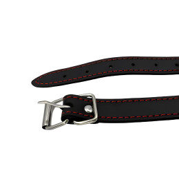 Черно-красный дышащий кляп-шар