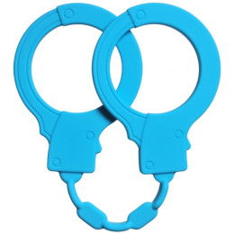 Силиконовые наручники Emotions Stretchy Cuffs голубые