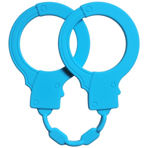 Силиконовые наручники Emotions Stretchy Cuffs голубые