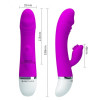 Вибратор с клиторальным стимулятором Pretty Love David