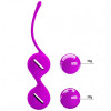 Вагинальные шарики со смещённым центром тяжести Pretty Love Kegel Tighten Up I пурпурные