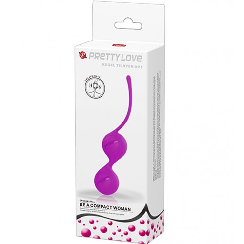 Вагинальные шарики со смещённым центром тяжести Pretty Love Kegel Tighten Up I пурпурные