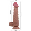 Реалистичный фаллоимитатор с эффектом двойной кожи мулат Pretty Love Sliding Skin Mendel 24 см