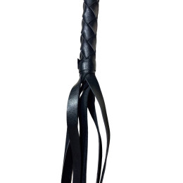 Черный кнут с кольцом 104 см