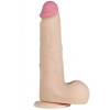 Реалистичный телесный вибратор на присоске NeoSkin 21 см