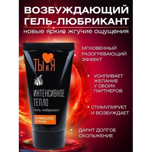 Гель-любрикант с согревающим эффектом Stimulove Strong 20 гр