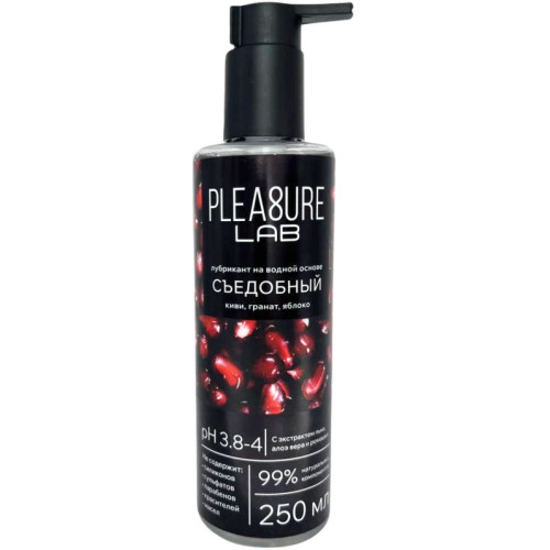 Съедобный лубрикант Pleasure Lab со вкусом киви граната и яблока 250 мл