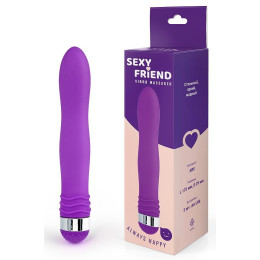 Эргономичный вибратор Sexy Friend 17,5 см фиолетовый