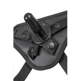 Трусики для страпона RealStick Strap-On Dylan, экокожа, черные