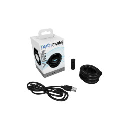 Виброкольцо на пенис Bathmate Stretch, elastomex, черный, Ø5 см