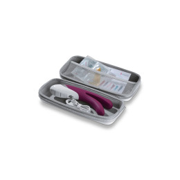 Вибратор Mystim Bon Aparte двойной, силиконовый, баклажан, 22 см