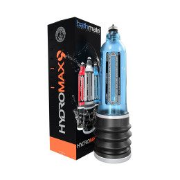 Гидропомпа Bathmate HYDROMAX9, ABS пластик, голубая, 32,5 см (аналог Hydromax X40)