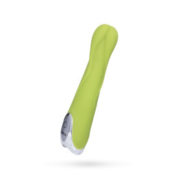 Вибратор Dolce by TOYFA Mateo, силикон, зеленый, 16,5см