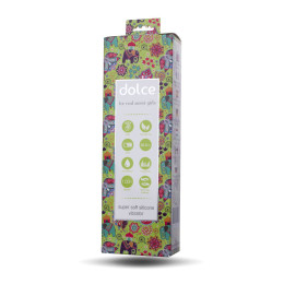 Вибратор Dolce by TOYFA Mateo, силикон, зеленый, 16,5см