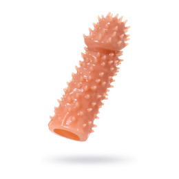 Насадка реалистичная KOKOS EXTREME SLEEVE 07-M с дополнительной стимуляцией, TPE, телесная, 14.7 см