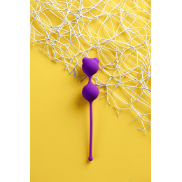 Вагинальные шарики A-Toys by TOYFA Meeko, силикон, фиолетовые, 16,4 см, Ø 2,7 см