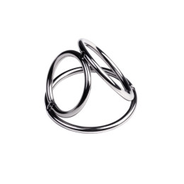 Бондаж для пениса Metal by TOYFA, серебряный