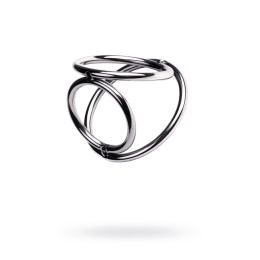 Бондаж для пениса Metal by TOYFA, серебряный