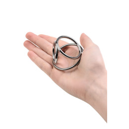 Бондаж для пениса Metal by TOYFA, серебряный