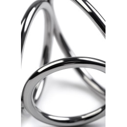 Бондаж для пениса Metal by TOYFA, серебряный