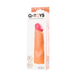 Насадка на пенис A-Toys by TOYFA Kiger, SoftSkin, телесный, 16,5 см