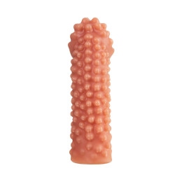 Насадка реалистичная KOKOS PENIS SLEEVE с дополнительной стимуляцией, TPE, телесная, 16.5 см