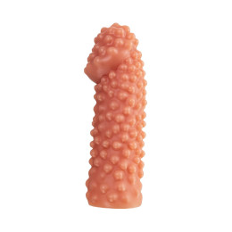 Насадка реалистичная KOKOS PENIS SLEEVE с дополнительной стимуляцией, TPE, телесная, 16.5 см