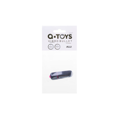 Вибропуля A-Toys by TOYFA Alli ABS пластик, черный, 5,5 см, Ø 1,7 см.