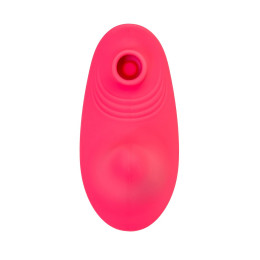 Вибровкладыш в трусики с вакуум-волновой стимуляцией клитора JOS Xiari, силикон, розовый, 9 см