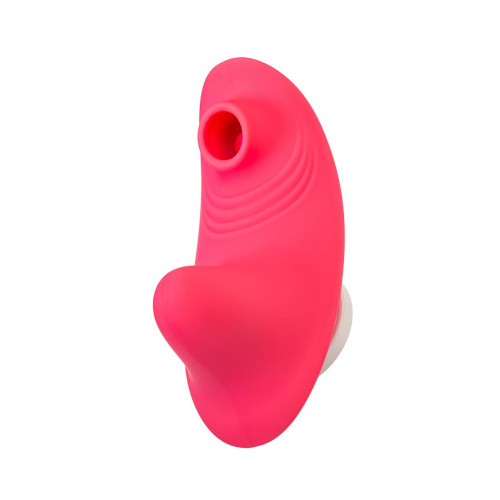 Вибровкладыш в трусики с вакуум-волновой стимуляцией клитора JOS Xiari, силикон, розовый, 9 см