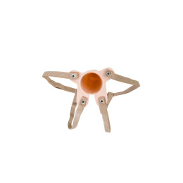 Фаллопротез LoveToy поясной, телесный, 15 см