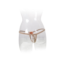 Фаллопротез LoveToy поясной, телесный, 15 см