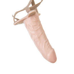 Фаллопротез LoveToy поясной, телесный, 15 см