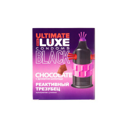 Презервативы Luxe, black ultimate, «Реактивный трезубец», шоколад, 18 см, 5,2 см, 1 шт.