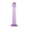 Нереалистичный фаллоимитатор TOYFA Basic Jelly Dildo M, TPE, фиолетовый, 18 см