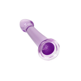 Нереалистичный фаллоимитатор TOYFA Basic Jelly Dildo M, TPE, фиолетовый, 18 см