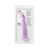 Нереалистичный фаллоимитатор TOYFA Basic Jelly Dildo M, TPE, фиолетовый, 18 см