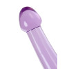 Нереалистичный фаллоимитатор TOYFA Basic Jelly Dildo M, TPE, фиолетовый, 18 см