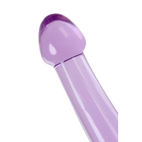 Нереалистичный фаллоимитатор TOYFA Basic Jelly Dildo M, TPE, фиолетовый, 18 см