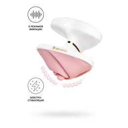 Вибратор Mystim Heart ́s Desire с электростимуляцией силикон, розовый, 6,7 см