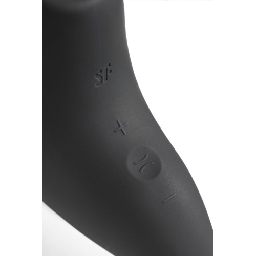 Вакуум-волновой стимулятор клитора Satisfyer Magnetic Deep Pulse, силикон, черный, 11,6 см