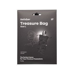Мешочек Satisfyer Treasure Bag для хранения игрушек L, черный, 26*15 см