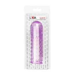 Насадка на пенис рельефная TOYFA Basic, TPE, фиолетовый, 13,5 см