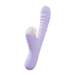 Вибратор с функцией Up&Down JOS SPINNY, силикон, фиолетовый, 23 см