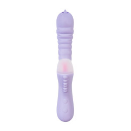 Вибратор с функцией Up&Down JOS SPINNY, силикон, фиолетовый, 23 см