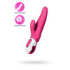 Нереалистичный вибратор Satisfyer Vibes Mr. Rabbit, силикон, красный, 22,1 см.
