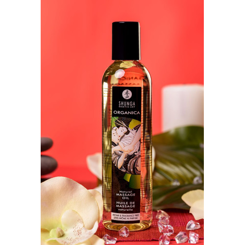Масло массажное Shunga Organica без аромата «Натуральное» (Natural. Aroma & Fragrance Free), 240 мл