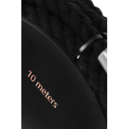 Веревка для шибари Pecado BDSM, на катушке, хлопок, черная, 10 м