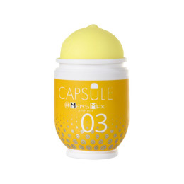 Мастурбатор нереалистичный MensMax CAPSULE 03 Kanoko, TPE, желтый, 8 см